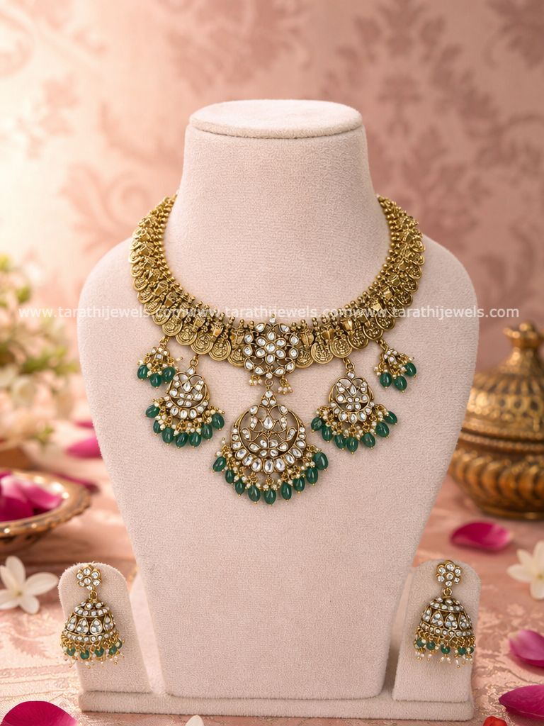 Kundan Jadau Lakshmi Coin Necklace N1025