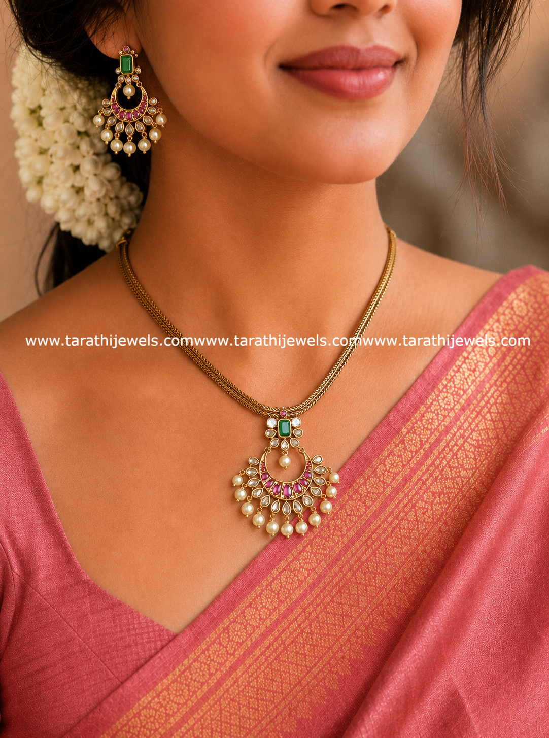 Prashanthi Half Moon Necklace N1057