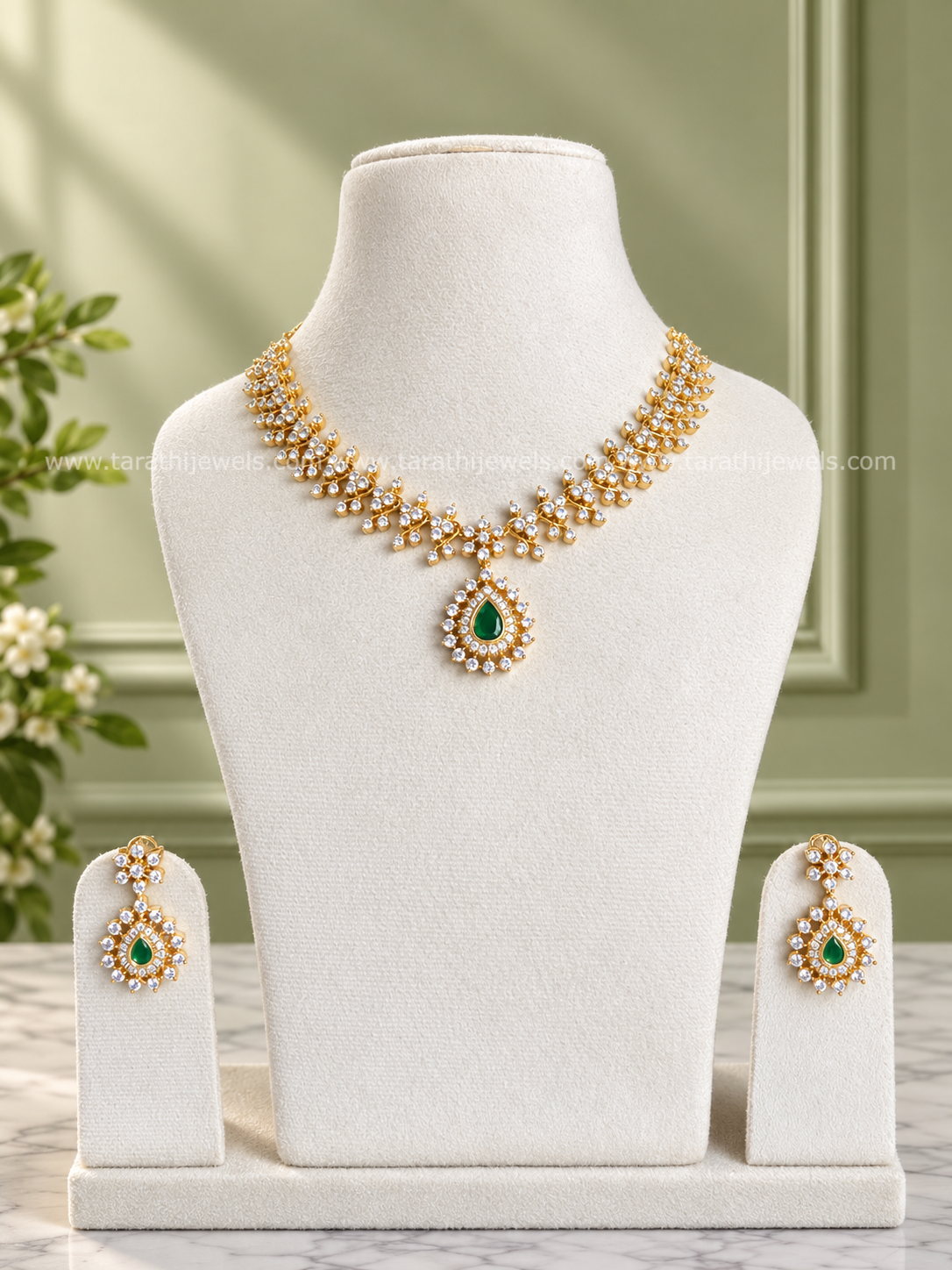 Diamond Look Alike Necklace N1157