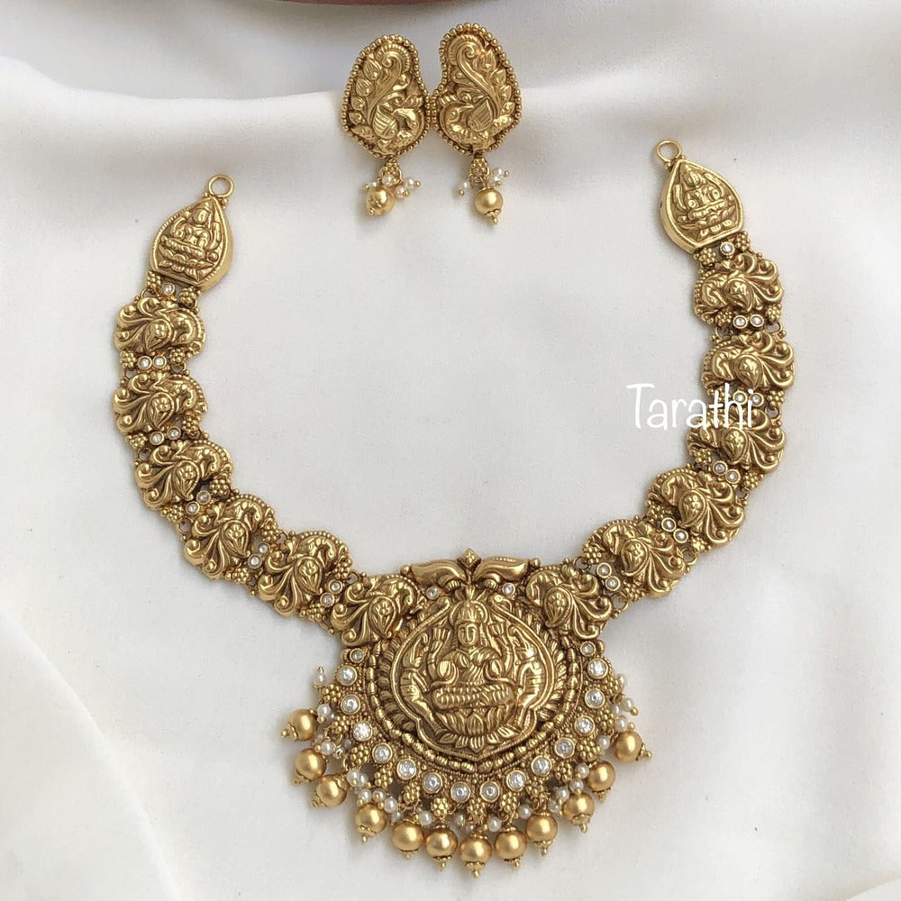 Lakshmi Pearl Drops Necklace N219