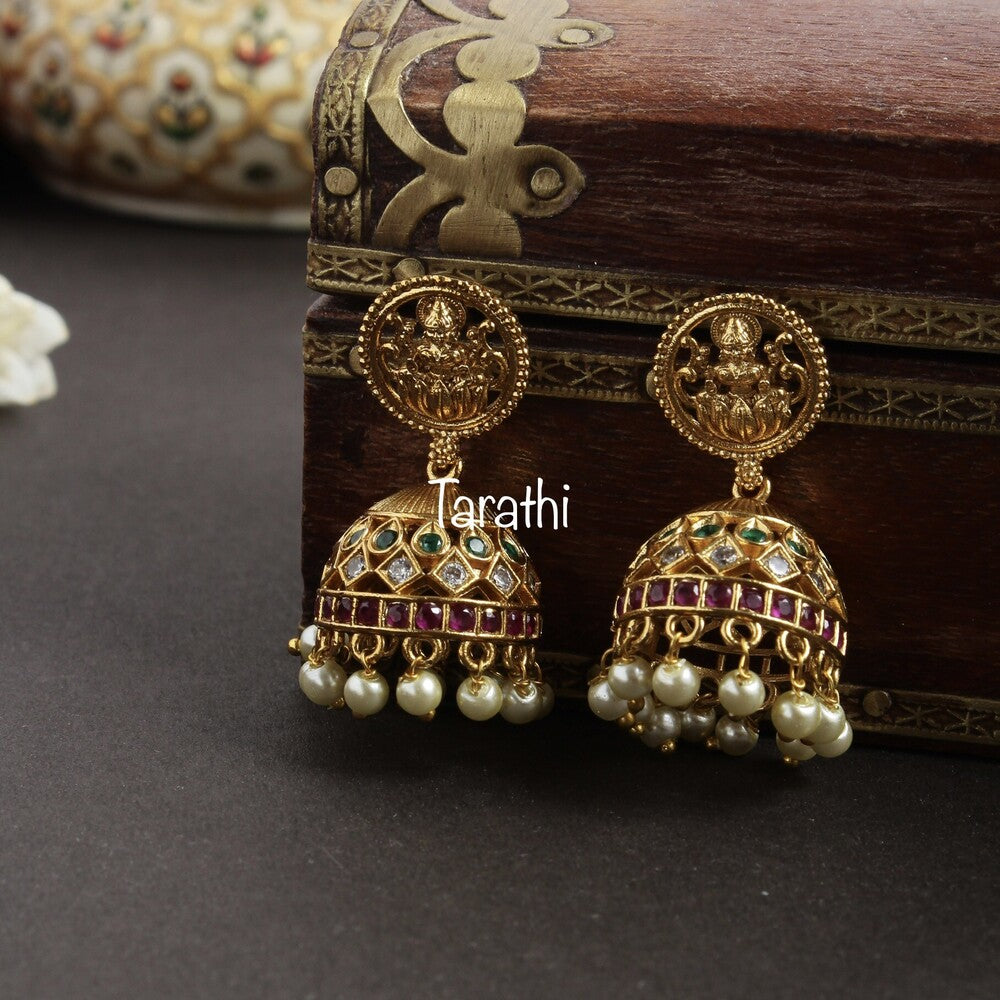 Gold Look alike Lakshmi Pendant Necklace N228