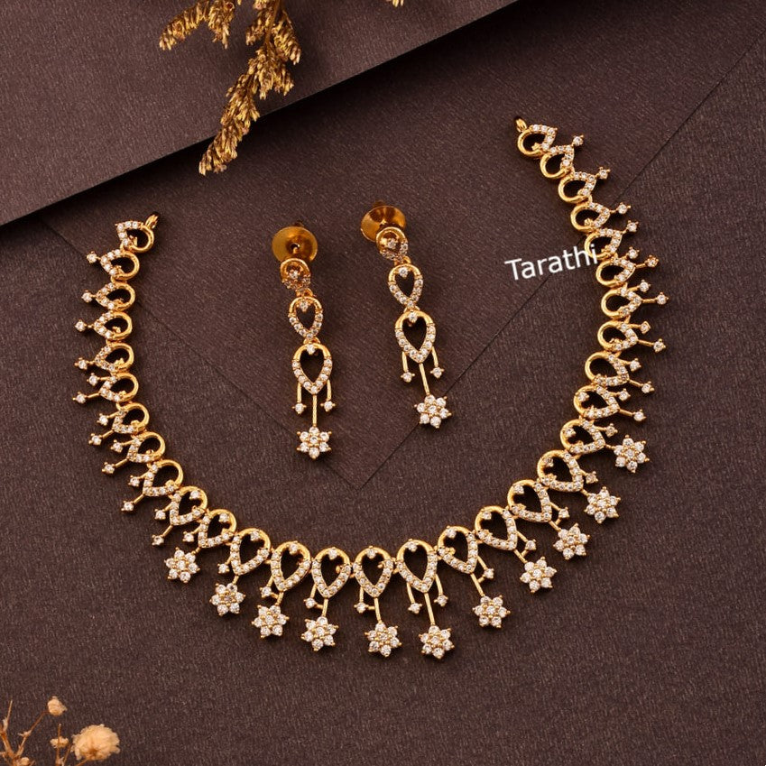 Diamond look alike Necklace N286