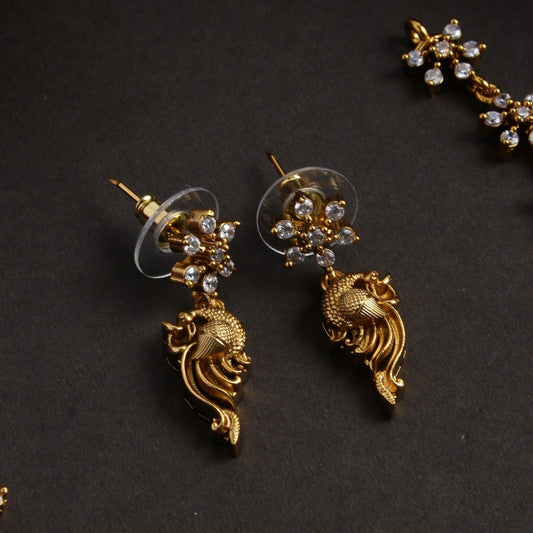 Antique Gold Peacock Neckpiece N287