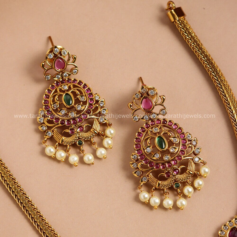 Gaja Peacock Pendant choker Neckpiece N522