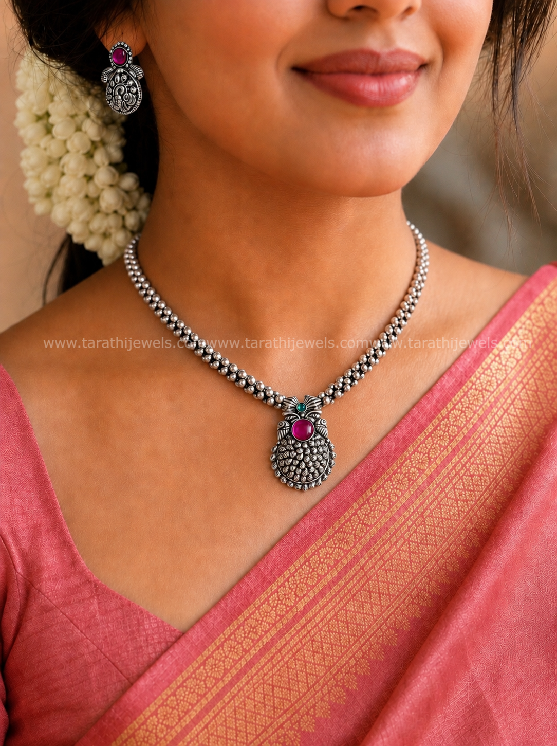 Oxidized Choker Neckpiece S08
