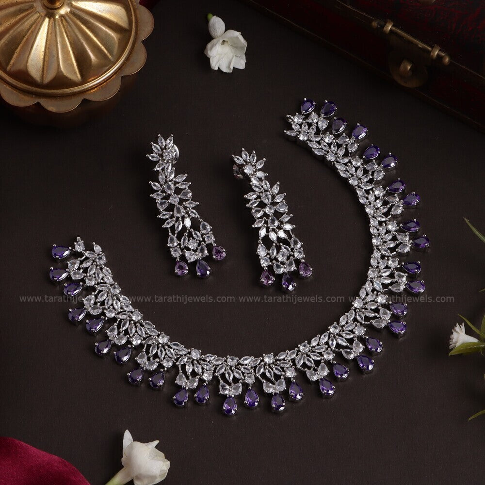 Party wear Cz Necklace AC38