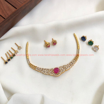 Party Wear Changeable Ad Necklace AC42