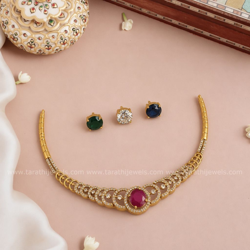 Party Wear Changeable Ad Necklace AC56