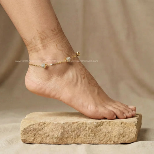 Gold Look alike Anklet AK36