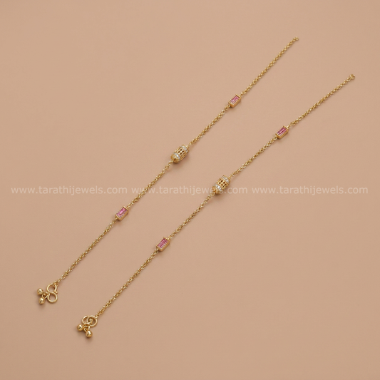 Gold Look alike Anklet AK42