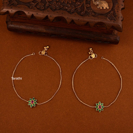 Elegant Jadau Anklets AK45