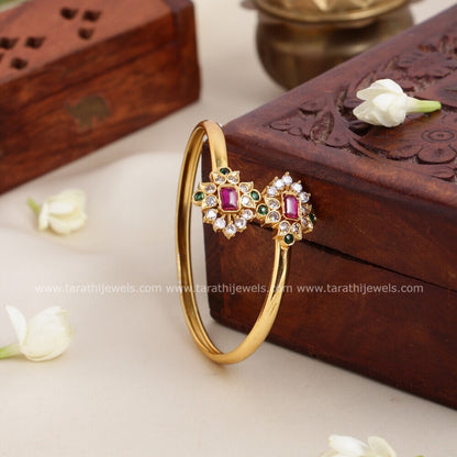 Gold Finish Kada Bangle BA113
