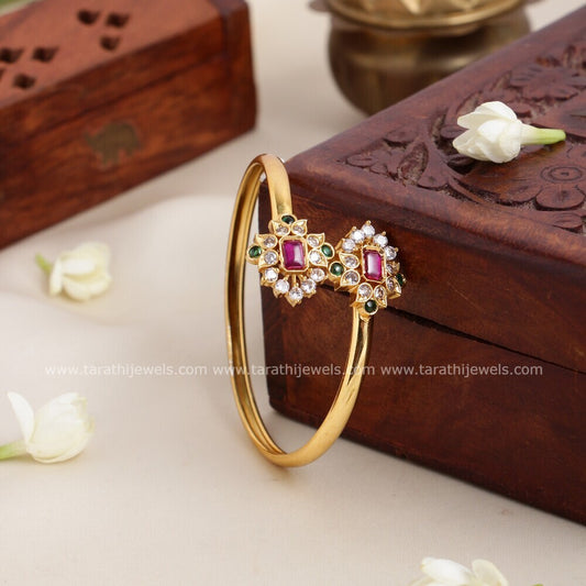 Gold Finish Kada Bangle BA113