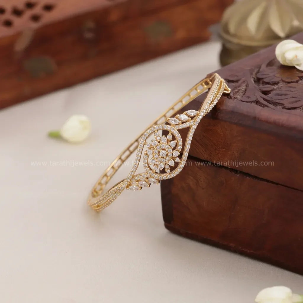 Gold Look alike Openable Kada Bangle BA161