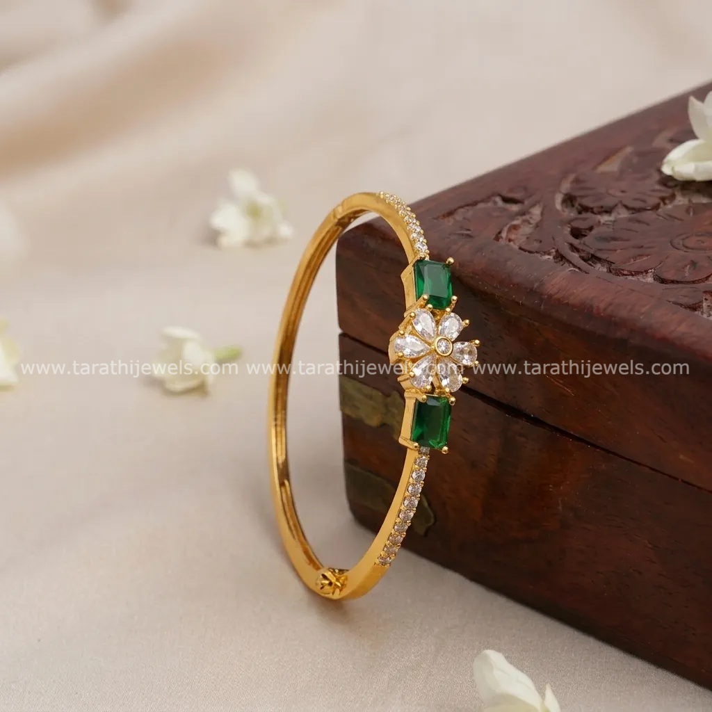 Gold Look alike Openable Kada Bangle BA196