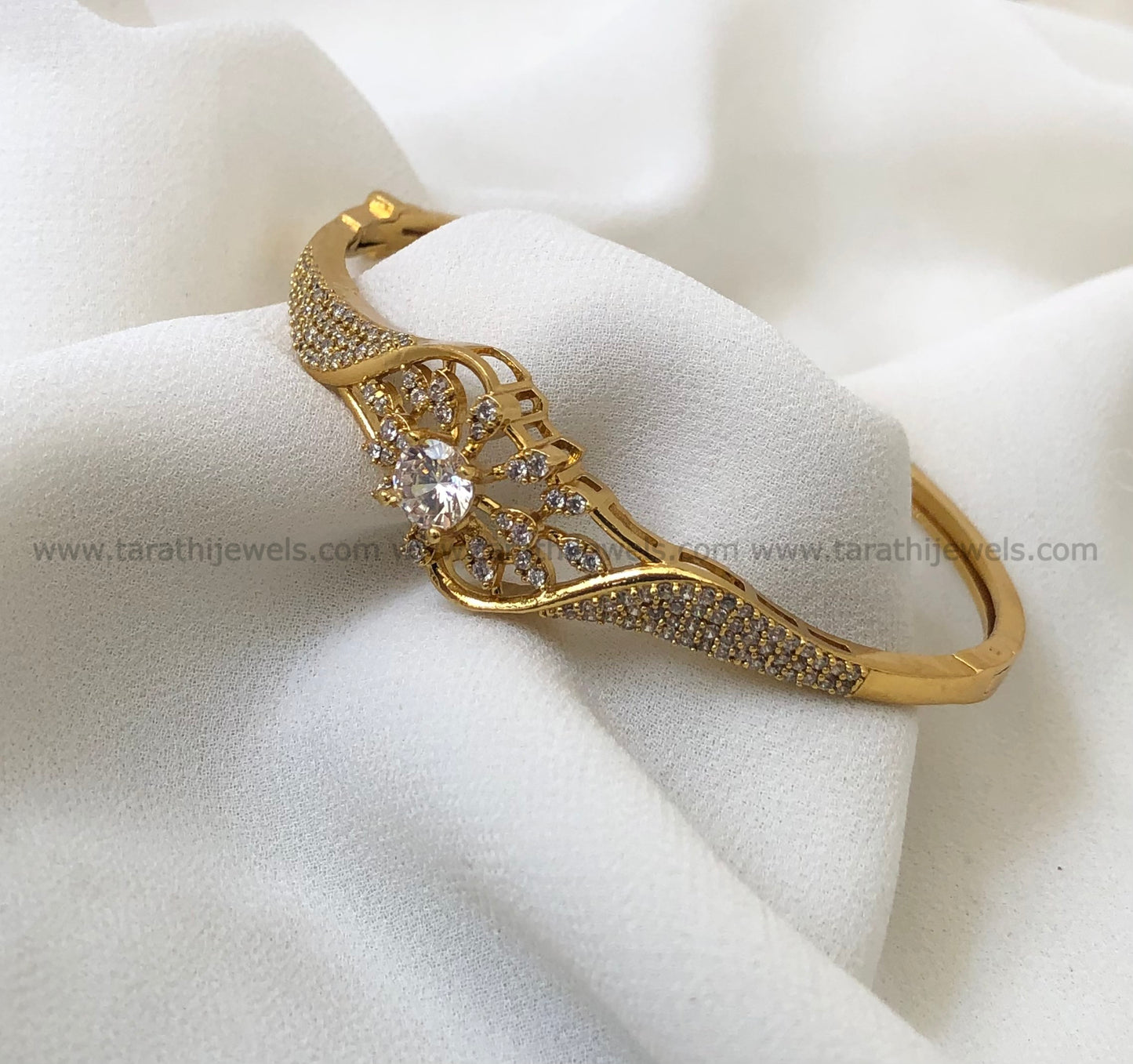 Gold Look alike Openable Kada Bangle  BA197