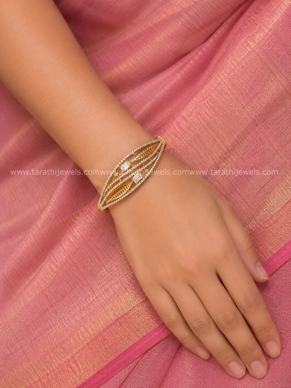 Gold Look alike Openable Kada Bangle BA202