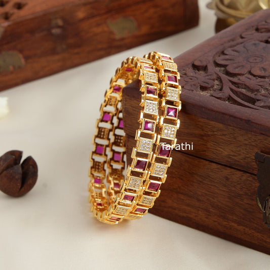 Square Design Ad Bangle BA206