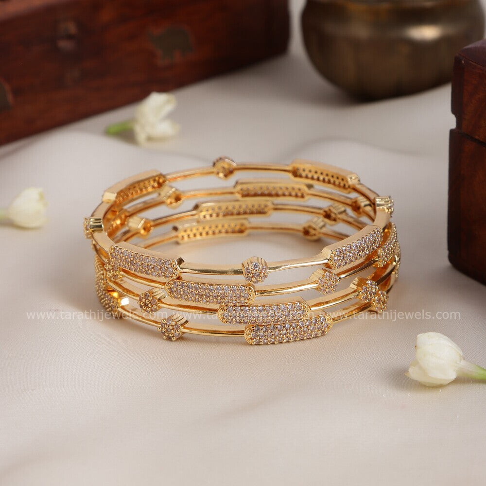 Ad gold Finish Bangle BA207