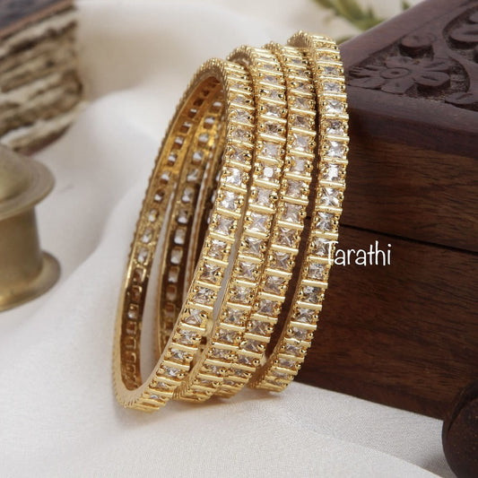Gold Finish Ad Bangles BA41