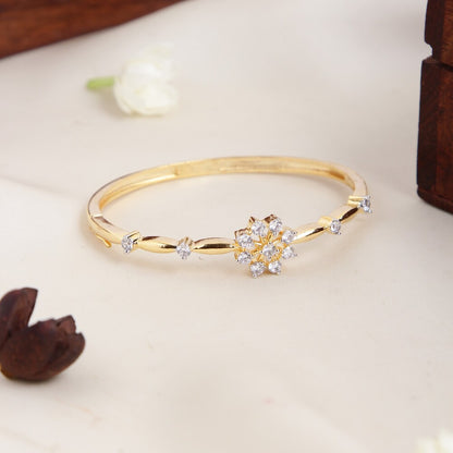Gold Look alike Openable Kada Bangle BA97