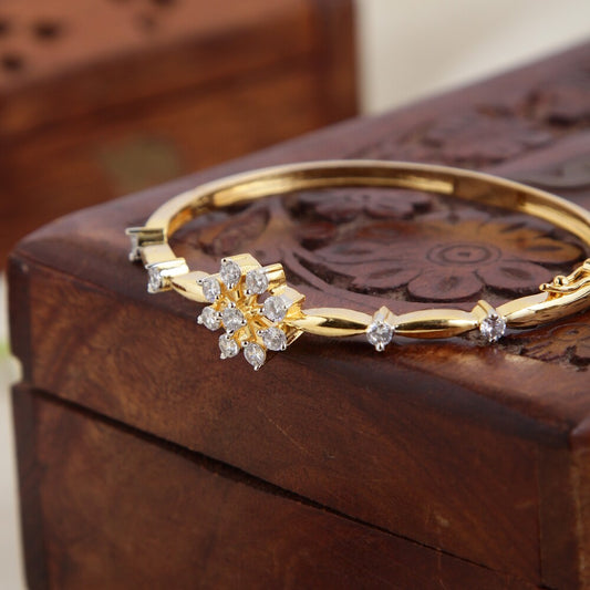 Gold Look alike Openable Kada Bangle BA97