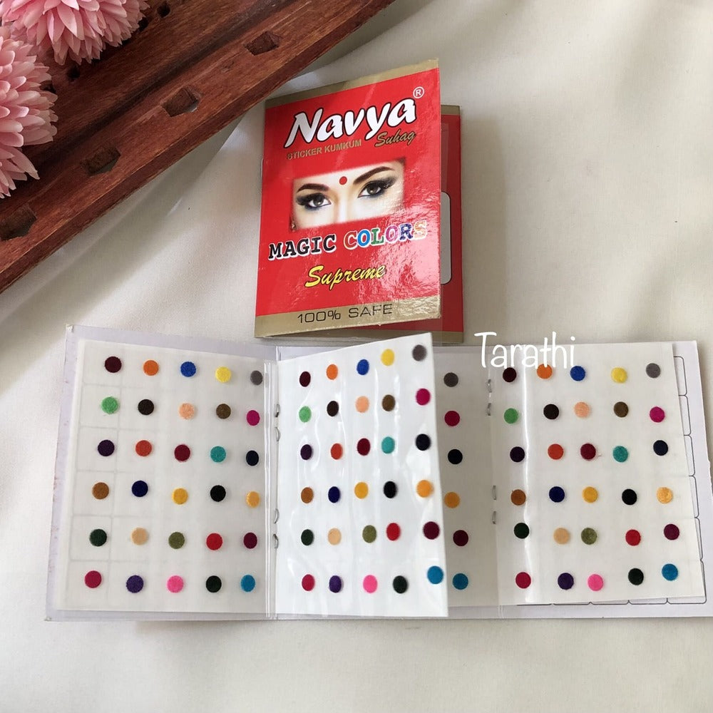 Navya Multi Color Bindi sachet Size6 BB01