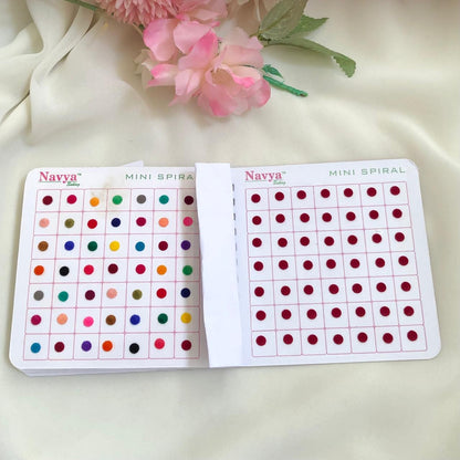 Navya Multi color Plain Bindi Book Size6 BB05