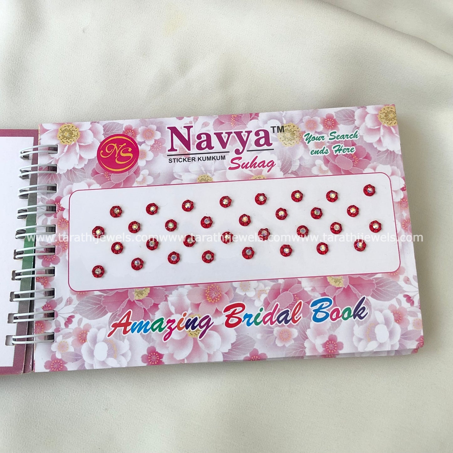 Navya Red Stone Bindi Book BB18