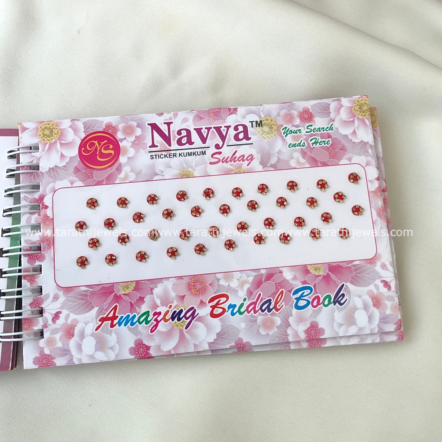 Navya Red Stone Bindi Book BB18