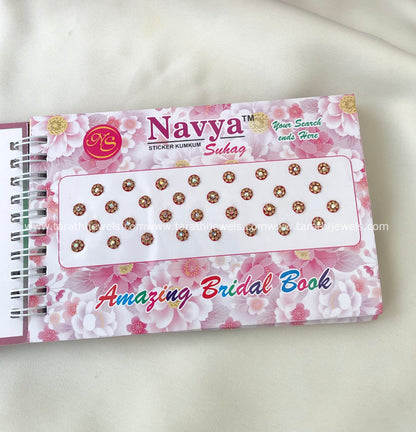 Navya Red Stone Bindi Book BB18