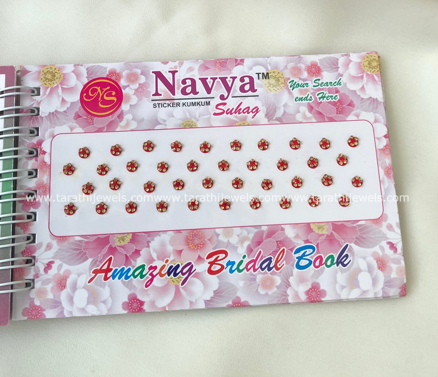 Navya Red Stone Bindi Book BB18