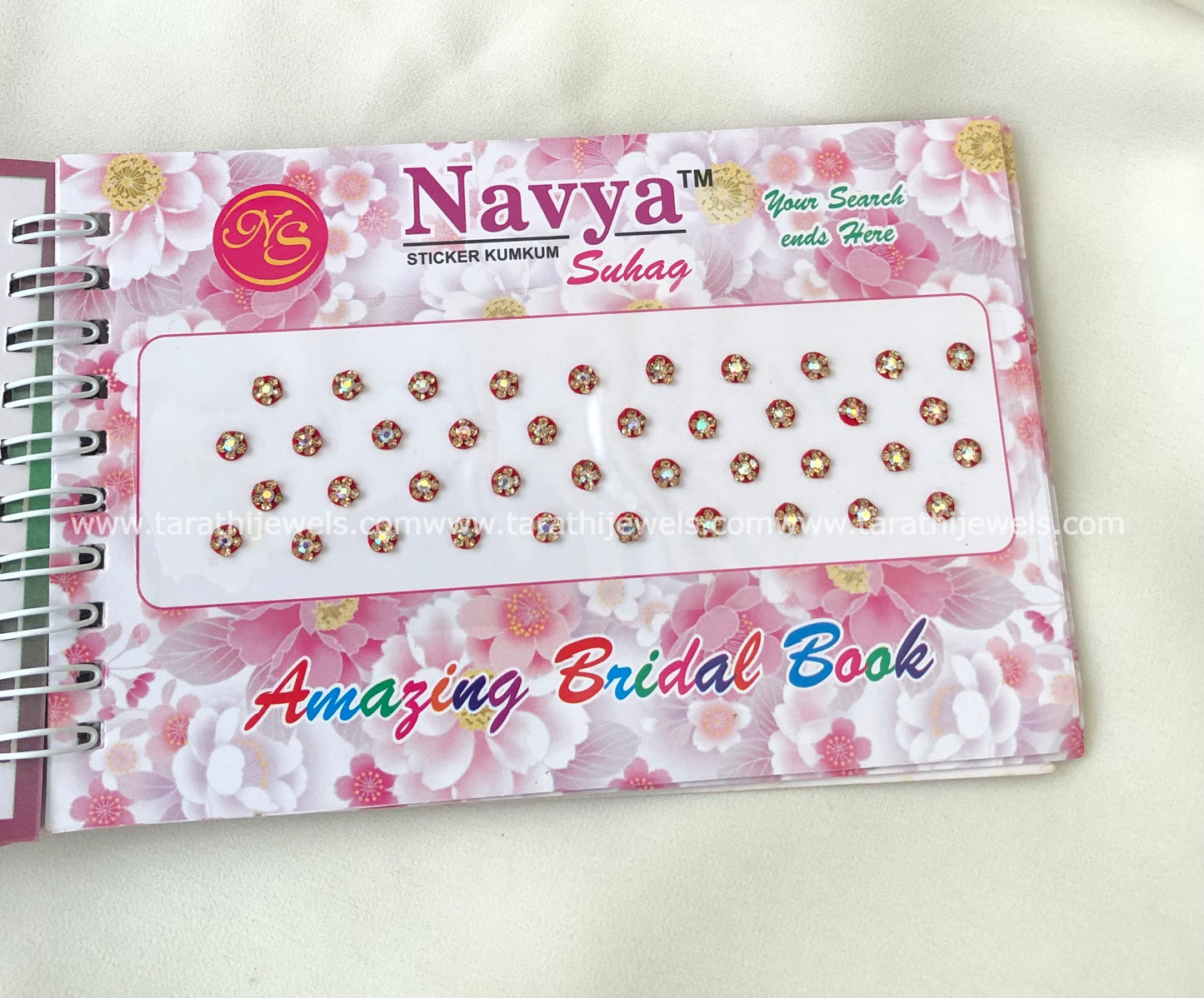Navya Red Stone Bindi Book BB18