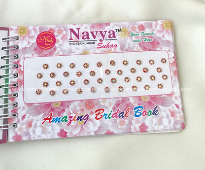 Navya Red Stone Bindi Book BB18