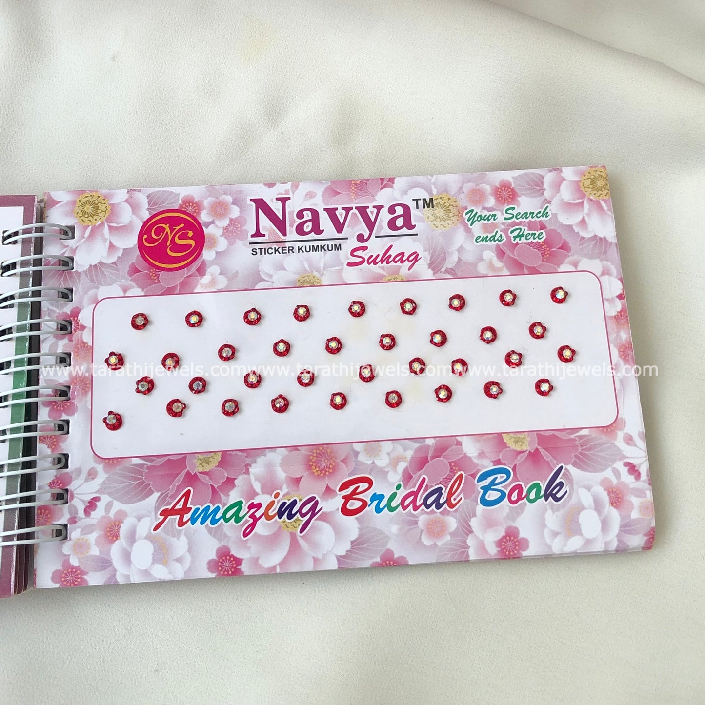Navya Red Stone Bindi Book BB18