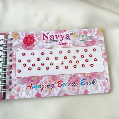 Navya Red Stone Bindi Book BB18
