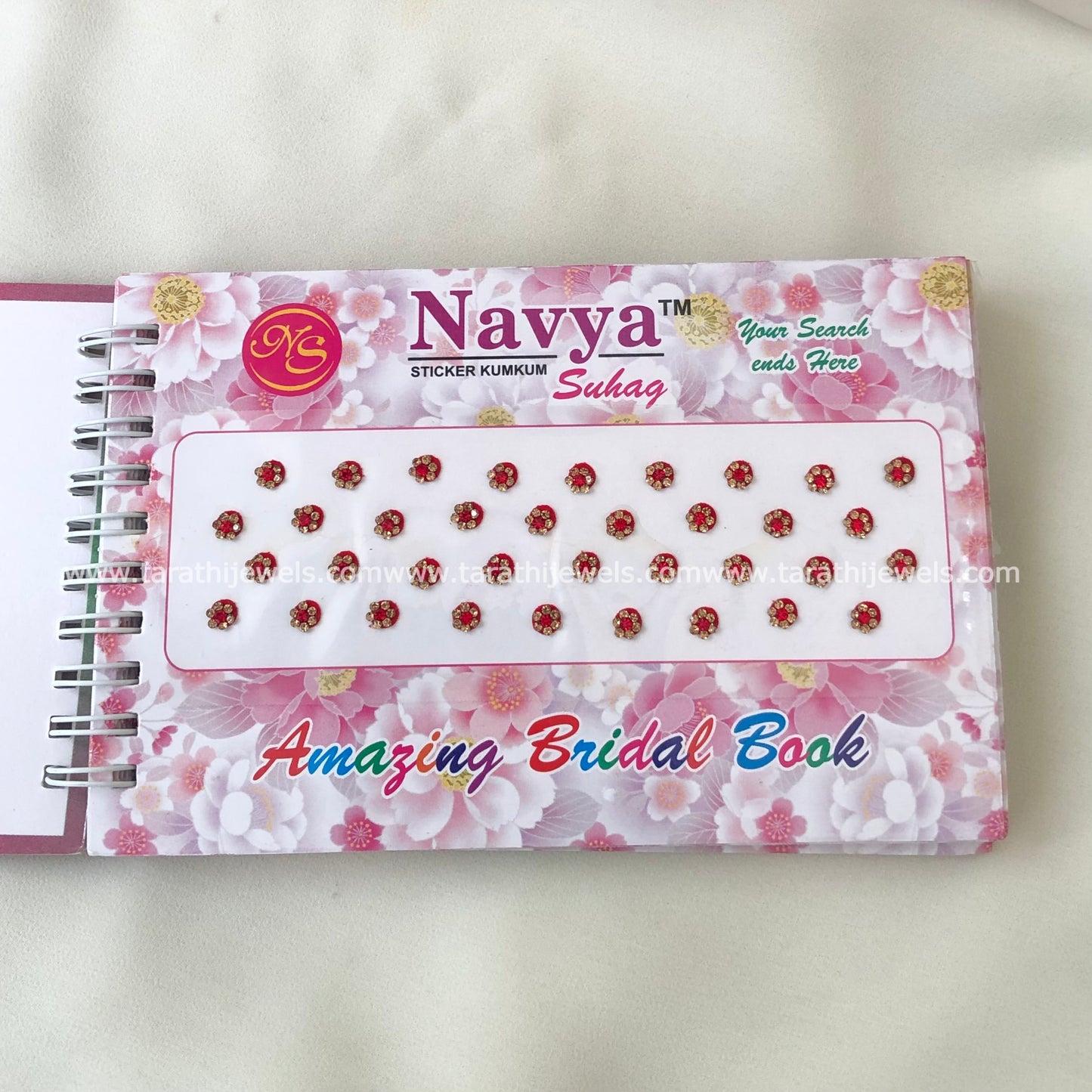 Navya Red Stone Bindi Book BB18