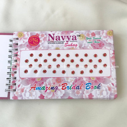 Navya Red Stone Bindi Book BB18