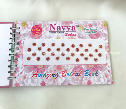 Navya Red Stone Bindi Book BB19