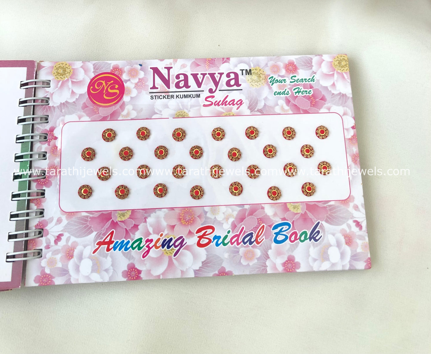 Navya Red Stone Bindi Book BB19