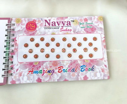 Navya Red Stone Bindi Book BB19