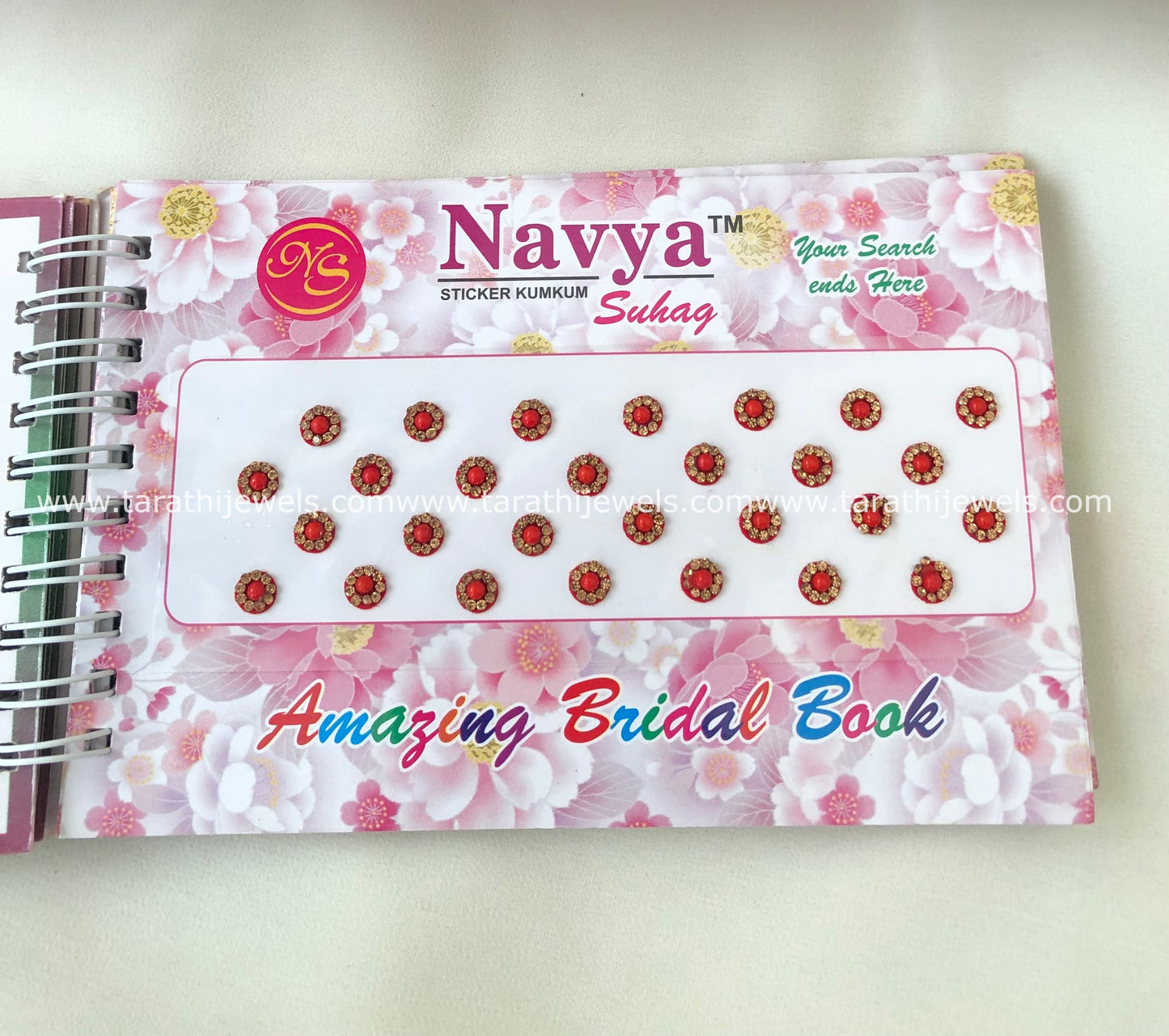 Navya Red Stone Bindi Book BB19