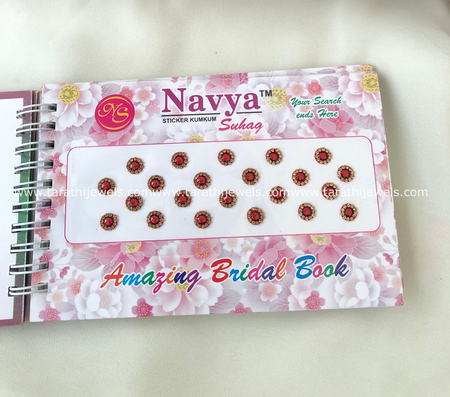 Navya Red Stone Bindi Book BB19