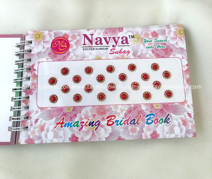 Navya Red Stone Bindi Book BB19