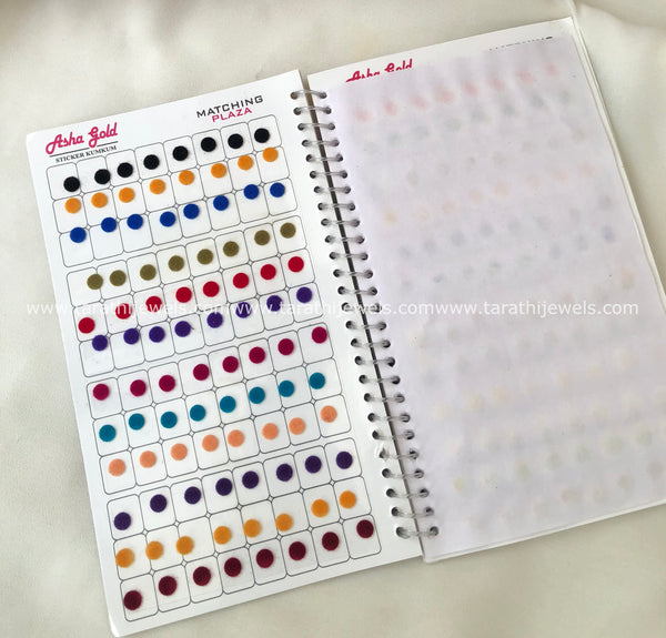 Asha Multi color Bindi Book BB20