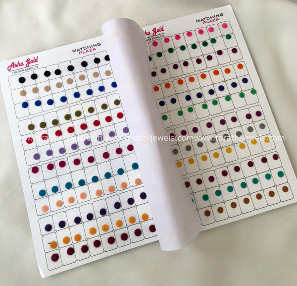 Asha Multi color Bindi Book BB20