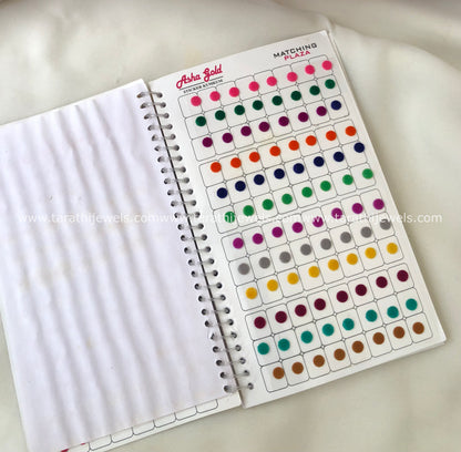 Asha Multi color Bindi Book BB20