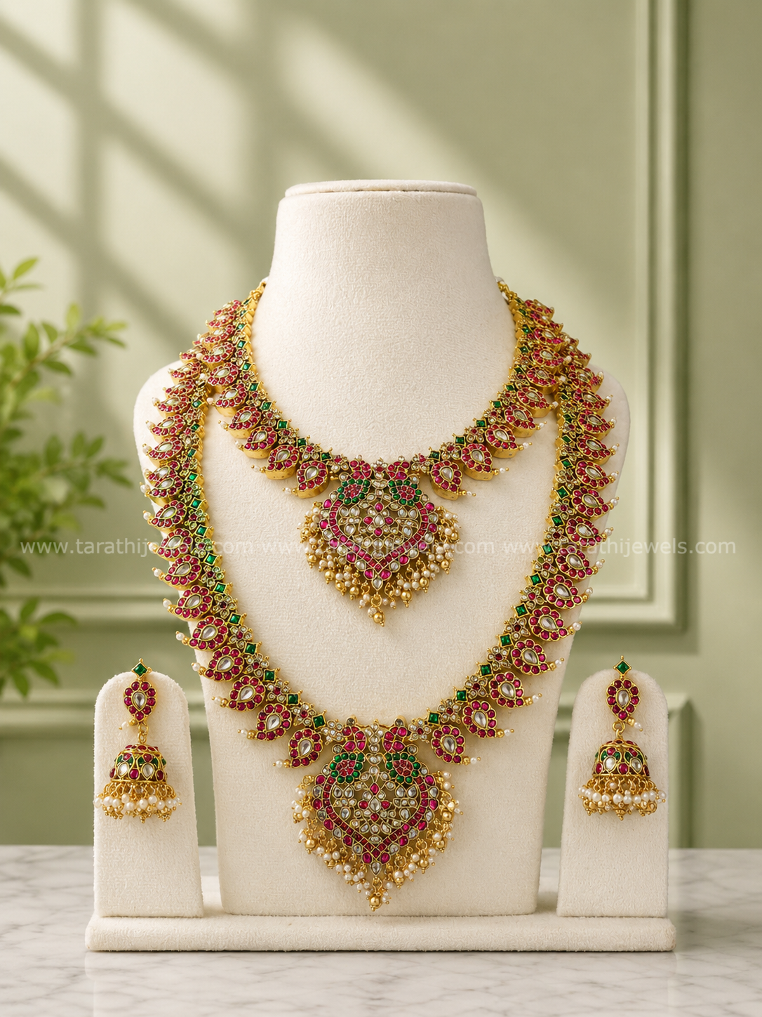 Tarathi Jadau Kundan Bridal Combo BR05