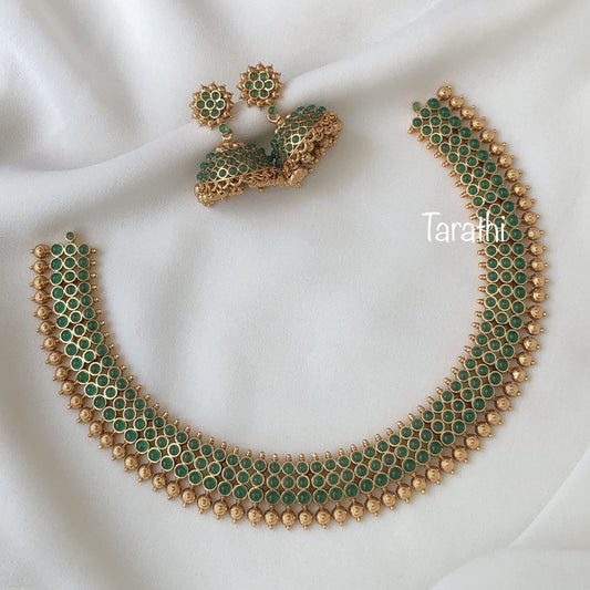 Antique Green Choker CH151