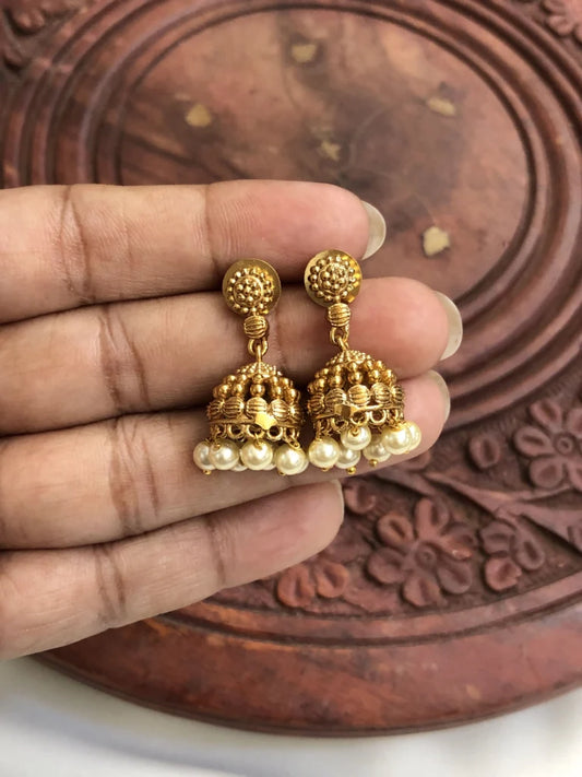 Gold Finish Kerala Design Choker Neckpiece CH157